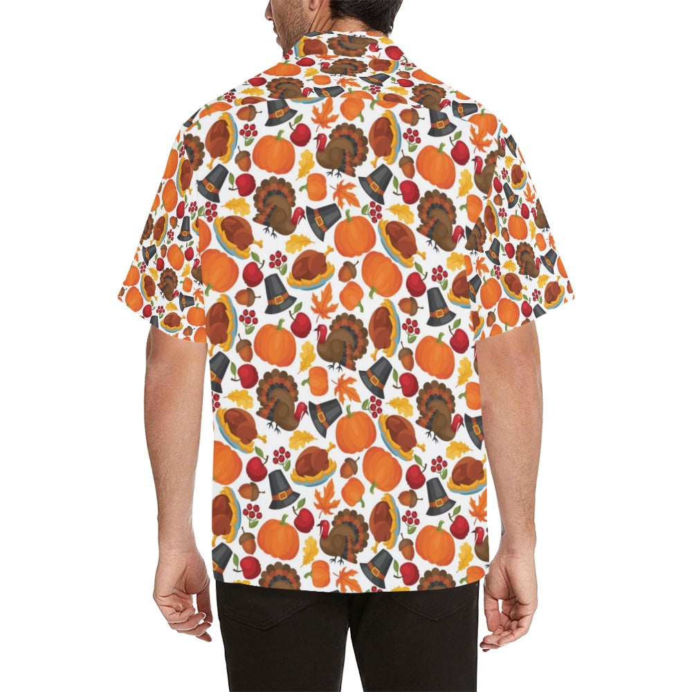 Thanksgiving Print Design LKS304 Men's Hawaiian Shirt