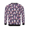 Donut Unicorn Pattern Print Design DN011 Men Long Sleeve Sweatshirt