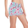 Cherry Blossom Pattern Print Design CB04 Yoga Shorts