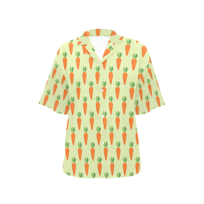 Carrot Pattern Print Design 02 Women's Hawaiian Shirt