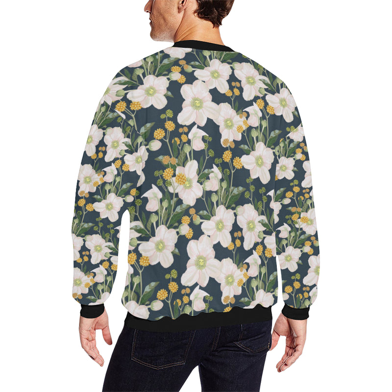 Anemone Pattern Print Design AM04 Men Long Sleeve Sweatshirt