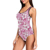 Cherry Blossom Pattern Print Design CB02 Women Swimsuit