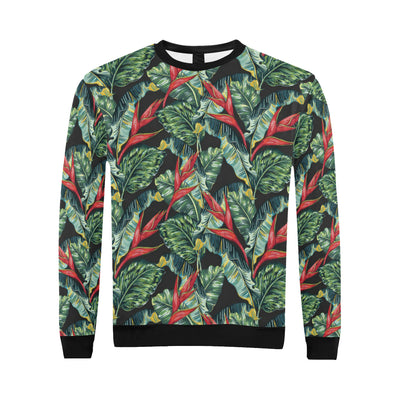 Bird Of Paradise Pattern Print Design BOP06 Men Long Sleeve Sweatshirt