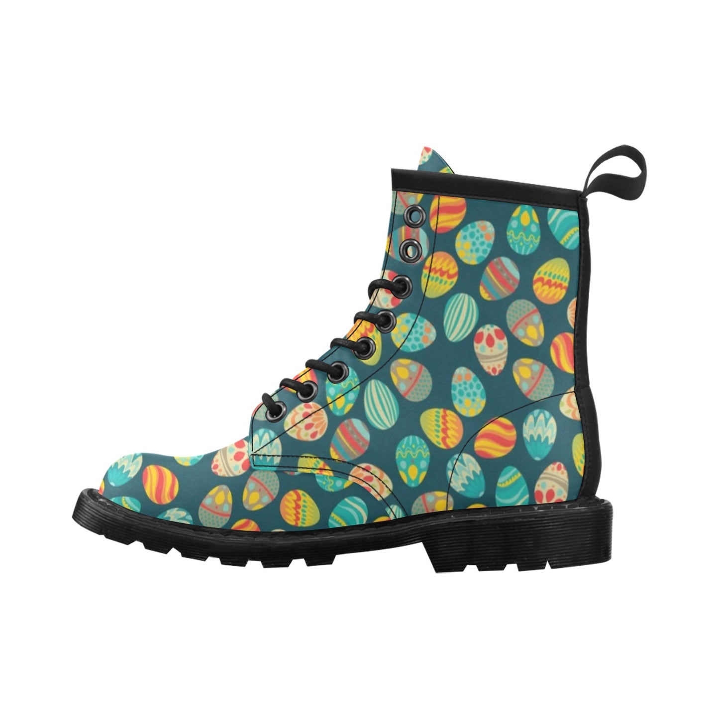 Easter Eggs Pattern Print Design RB09 Women's Boots