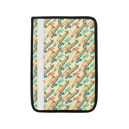 Trombone Pattern Print Design 03 Car Seat Belt Cover