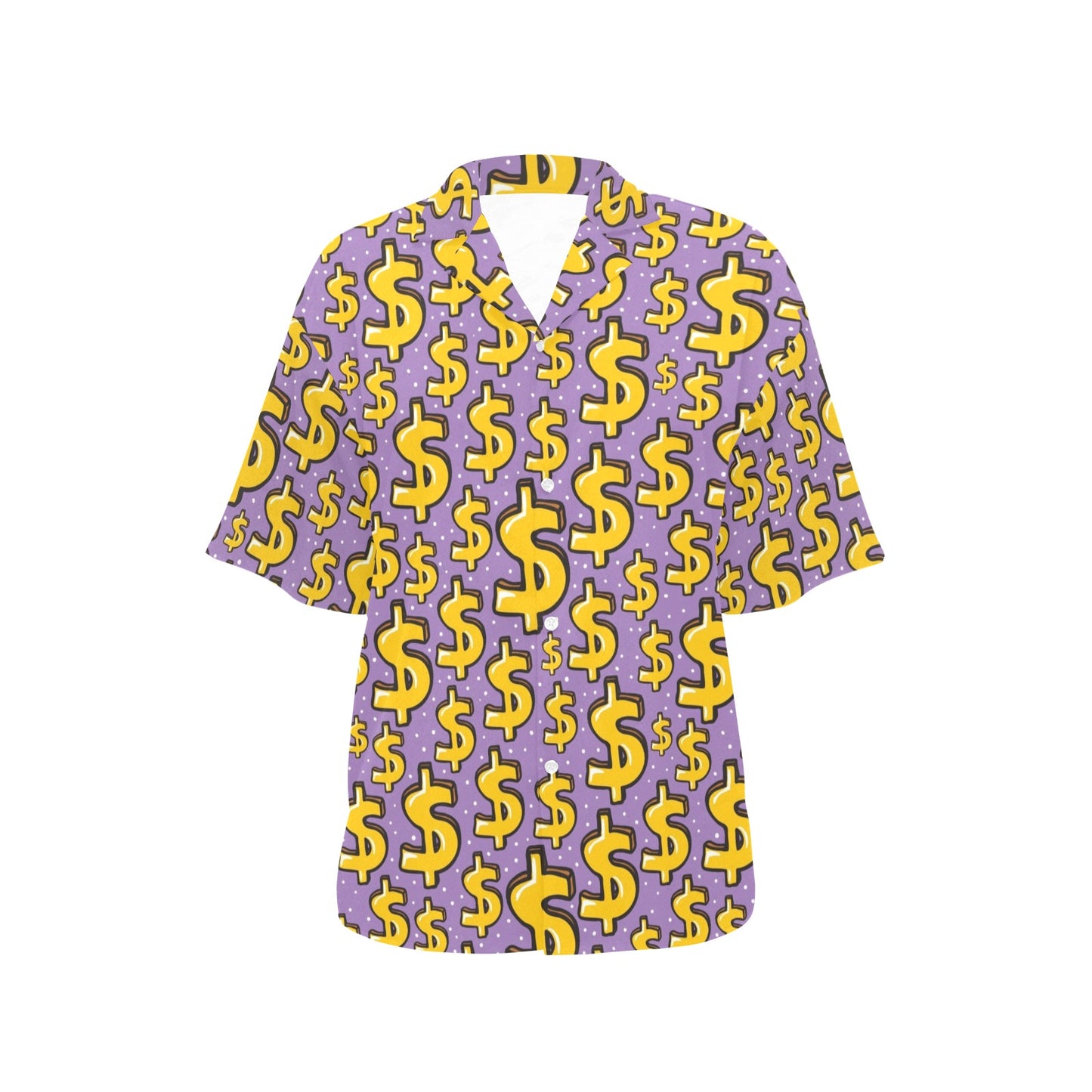 Dollar Pattern Print Design DO01 Women's Hawaiian Shirt