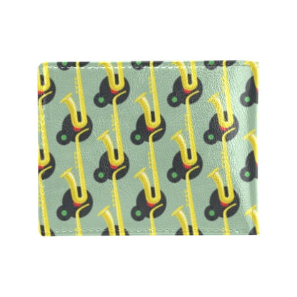 Saxophone Print Design LKS405 Men's ID Card Wallet