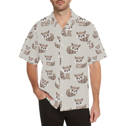 Raccoon Pattern Print Design A05 Men's Hawaiian Shirt