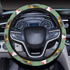 Birds Pattern Print Design 07 Steering Wheel Cover with Elastic Edge