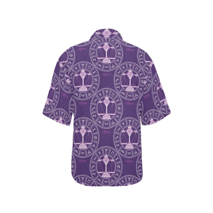 Libra Pattern Print Design 03 Women's Hawaiian Shirt