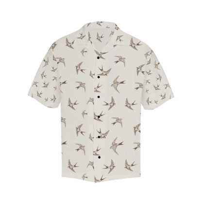 Swallow Bird Pattern Print Design 01 Men's Hawaiian Shirt