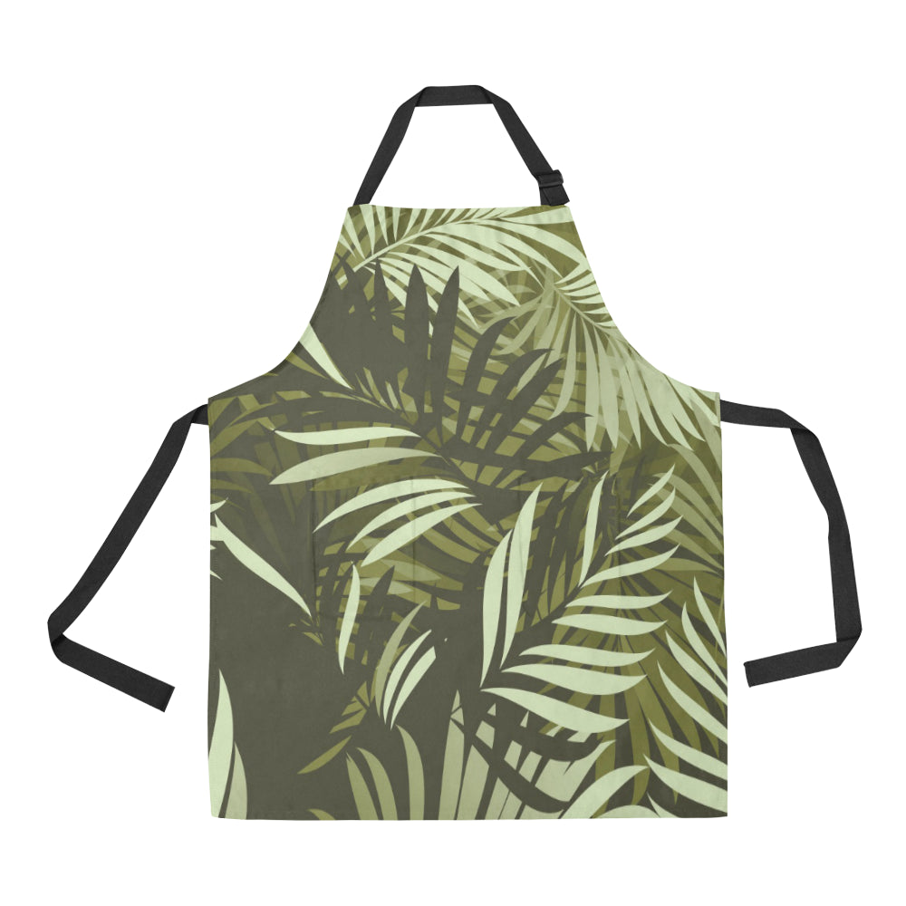 Palm Leaves Pattern Print Design PL05 Apron with Pocket