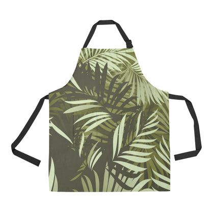 Palm Leaves Pattern Print Design PL05 Apron with Pocket