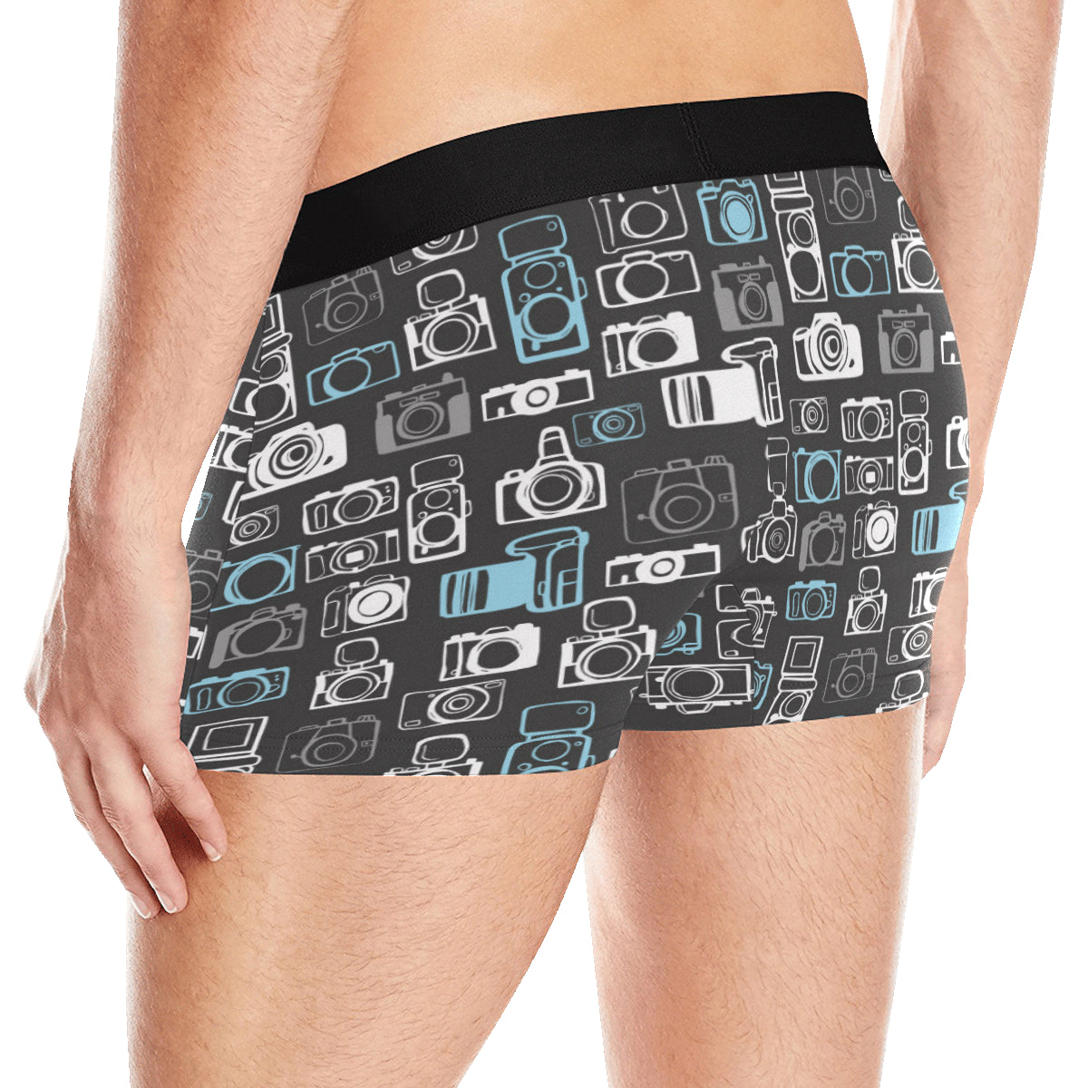 Camera Pattern Print Design 04 Men's Boxer Briefs