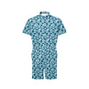 Hibiscus Flower Hawaiian Themed Men's Romper