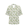 Daisy Yellow Print Pattern Women's Hawaiian Shirt