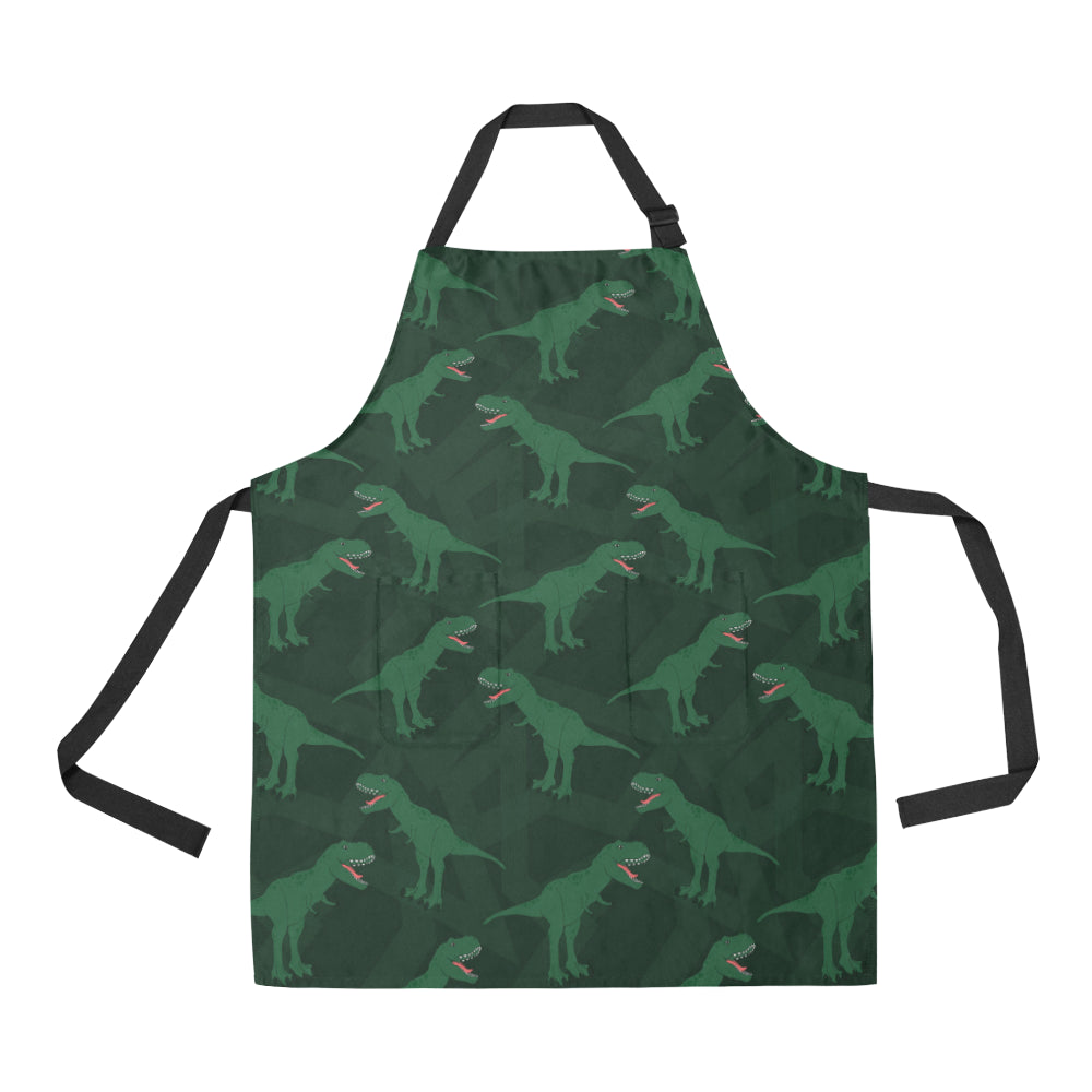 T Rex Pattern Print Design A06 Apron with Pocket