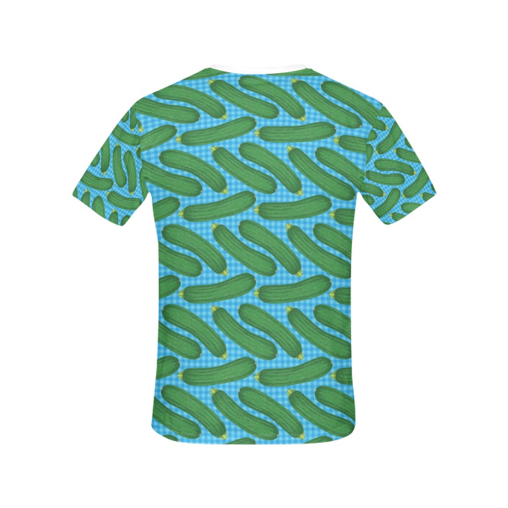 Zucchini Print Design LKS301 Women's  T-shirt
