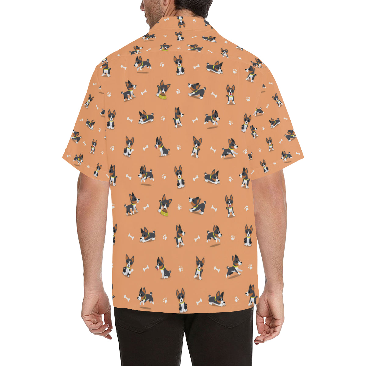 Basenji Pattern Print Design 01 Men's Hawaiian Shirt