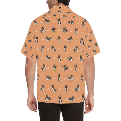 Basenji Pattern Print Design 01 Men's Hawaiian Shirt