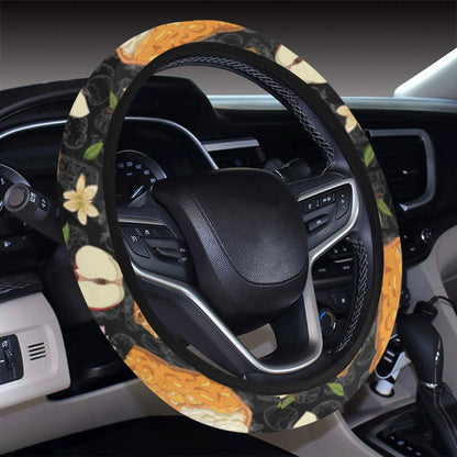 Apple Pie Pattern Print Design 01 Steering Wheel Cover with Elastic Edge