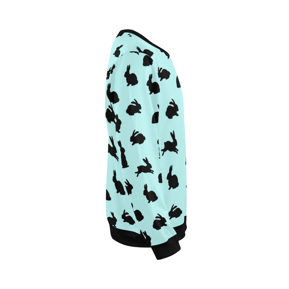 Rabbit Pattern Print Design RB010 Men Long Sleeve Sweatshirt