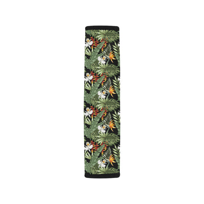 Bird Of Paradise Pattern Print Design 02 Car Seat Belt Cover