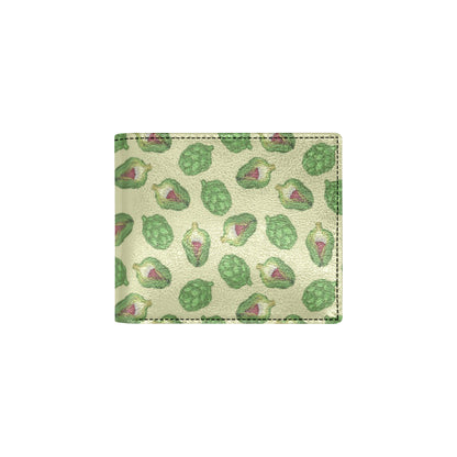 Artichoke Pattern Print Design 03 Men's ID Card Wallet