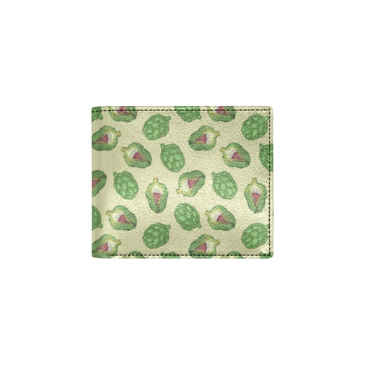 Artichoke Pattern Print Design 03 Men's ID Card Wallet