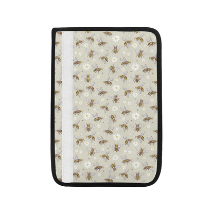 Bee Pattern Print Design 03 Car Seat Belt Cover