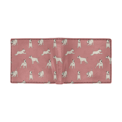 Bull Terriers Pattern Print Design 09 Men's ID Card Wallet
