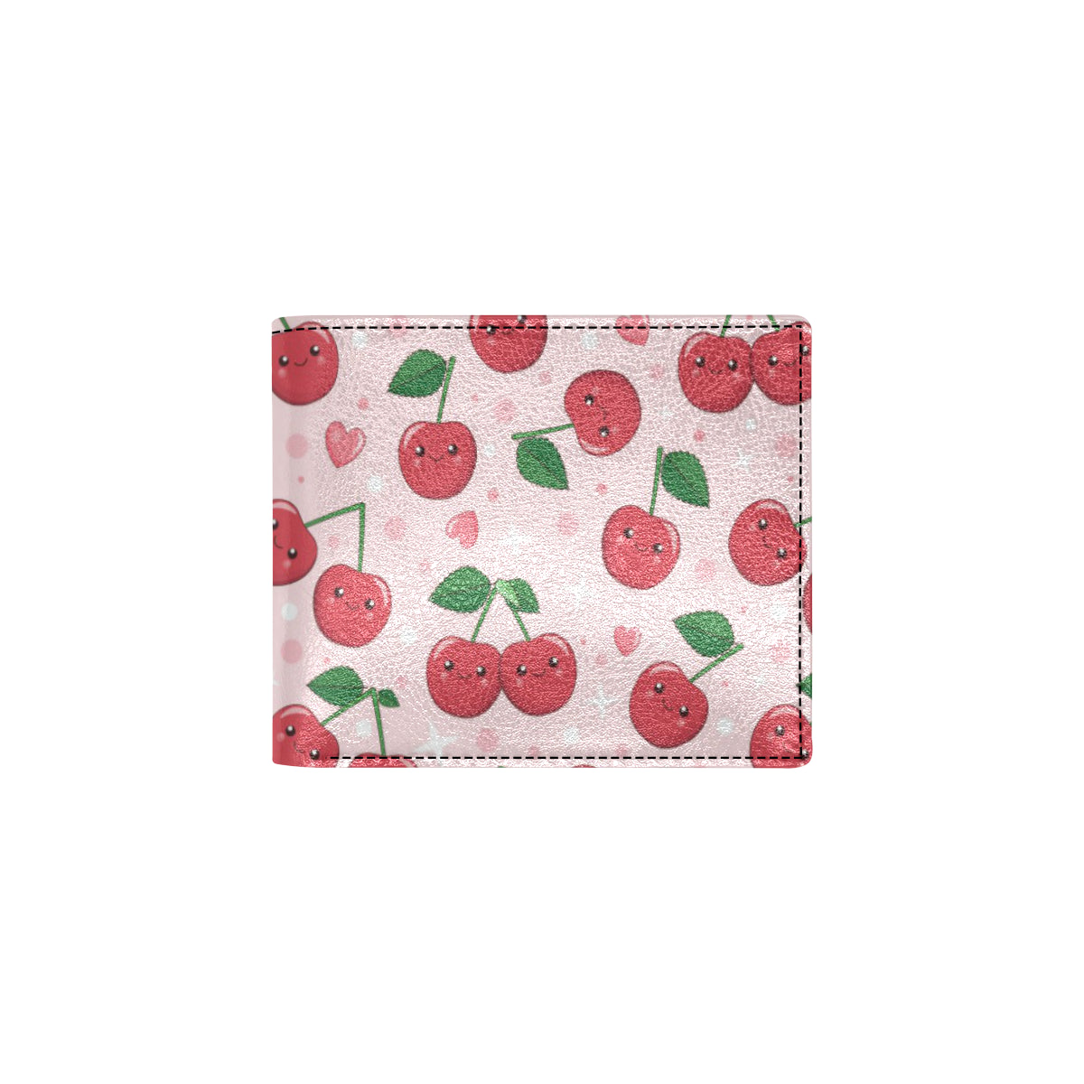 Cherry Pattern Print Design CH02 Men's ID Card Wallet