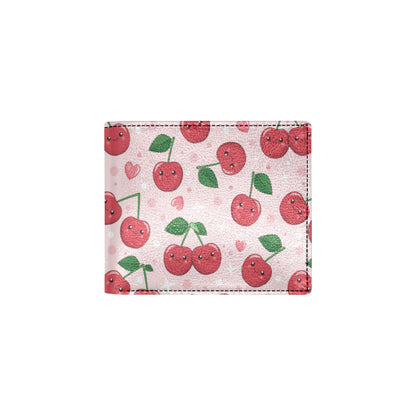 Cherry Pattern Print Design CH02 Men's ID Card Wallet