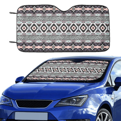 Safari Pattern Print Design LKS302 Car front Windshield Sun Shade