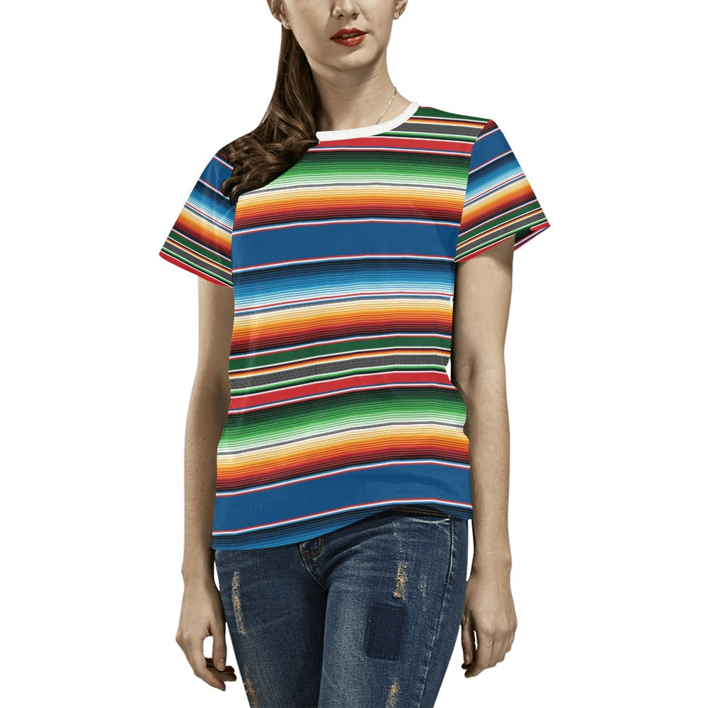 Serape Print Design LKS303 Women's  T-shirt