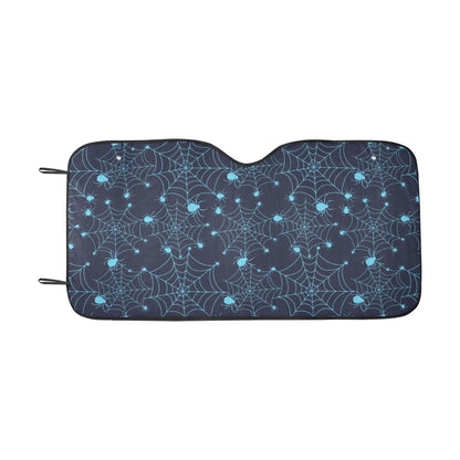 Spider Web Blue Print Design LKS304 Car front Windshield Sun Shade
