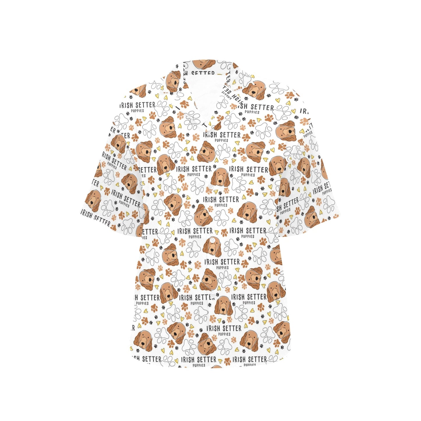 Setters Irish Print Design LKS301 Women's Hawaiian Shirt