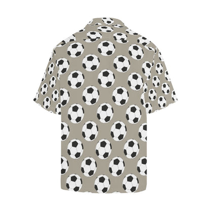 Soccer Ball Print Design LKS302 Men's Hawaiian Shirt