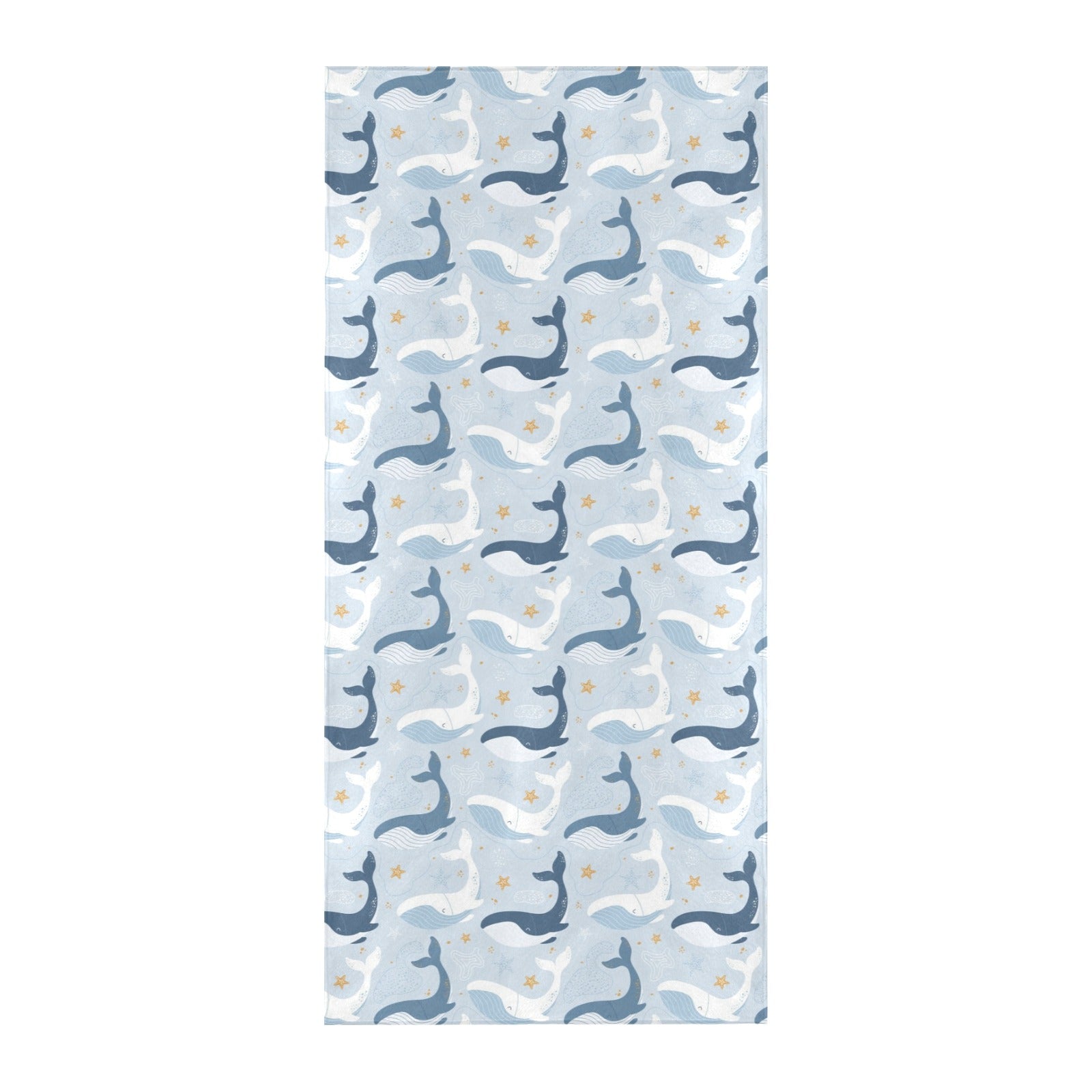 Whale Print Design LKS305 Beach Towel 32" x 71"