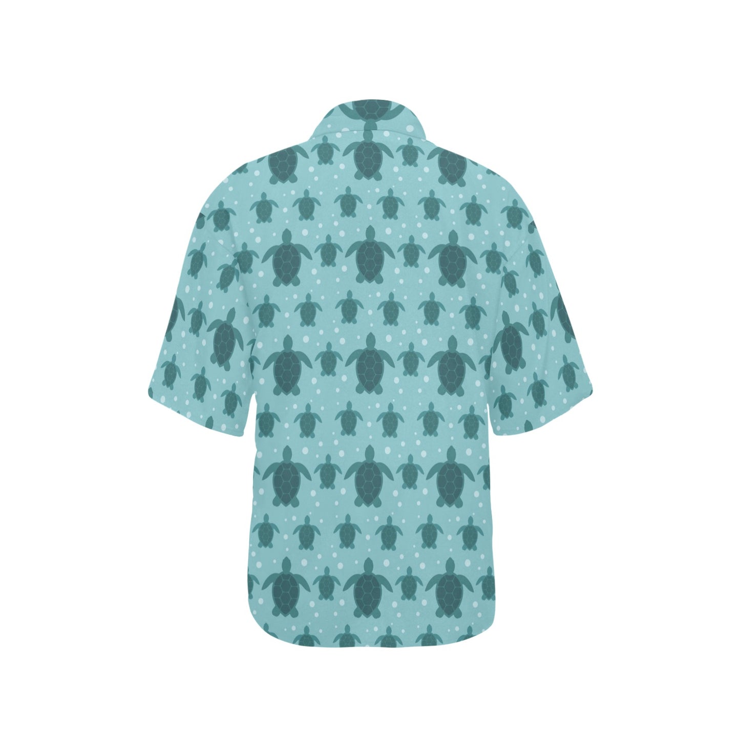 Sea Turtle Print Design LKS305 Women's Hawaiian Shirt