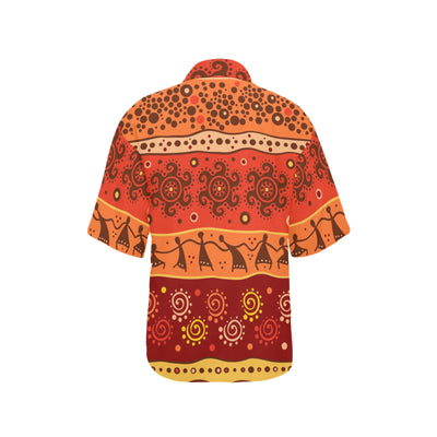 African Pattern Print Design 04 Women's Hawaiian Shirt