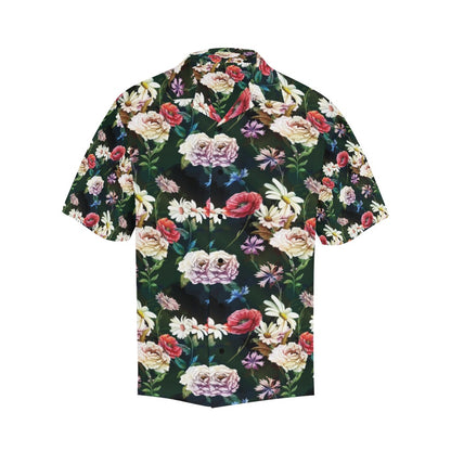 Summer Floral Print Design LKS303 Men's Hawaiian Shirt