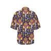 Ganesha Indian Pattern Print Design 03 Women's Hawaiian Shirt