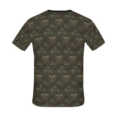 Skull Camo Style Print Design LKS308 Men's All Over Print T-shirt