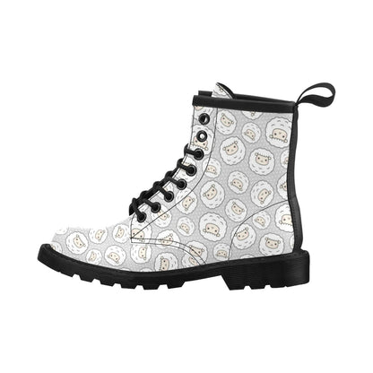 Sheep Print Design LKS401 Women's Boots