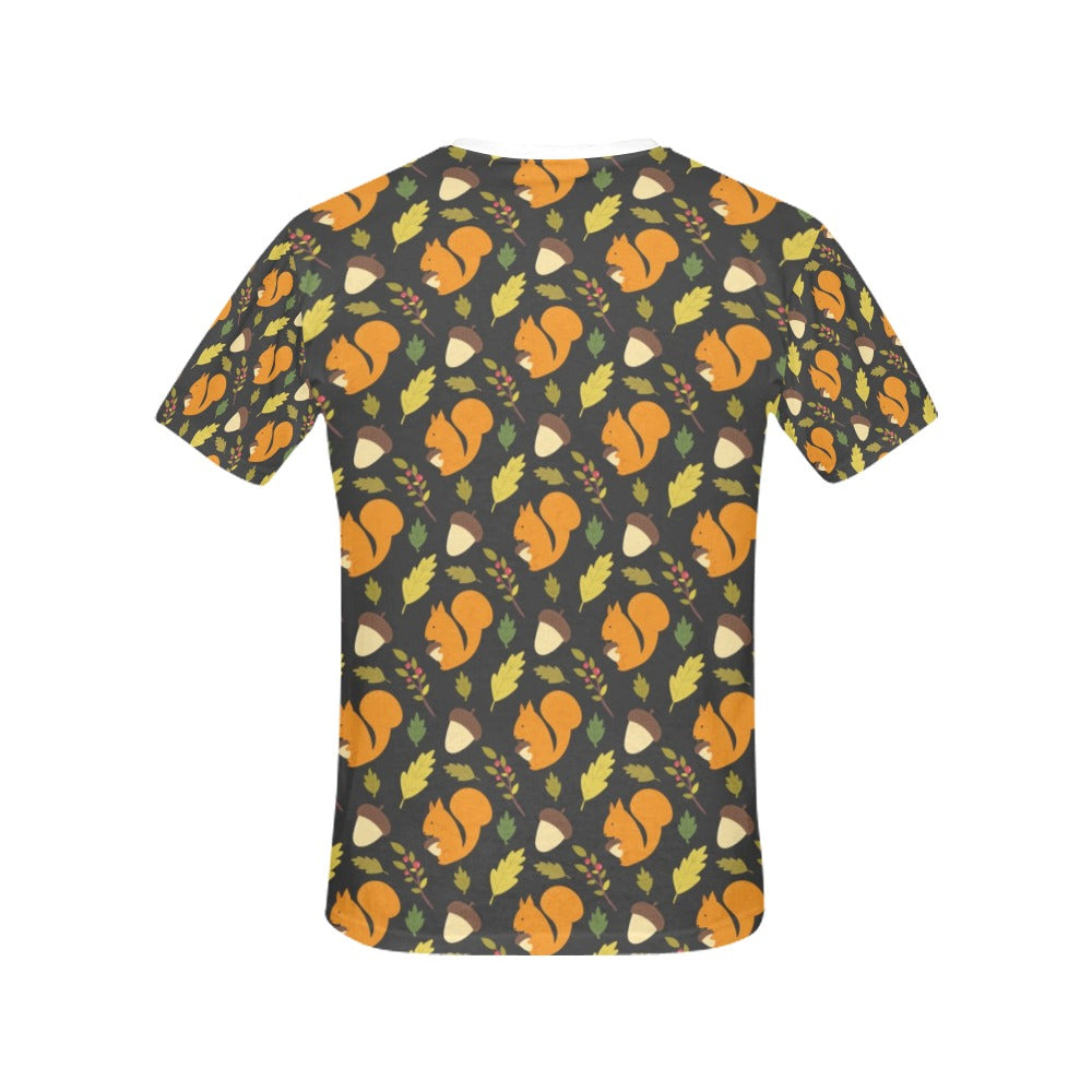 Squirrel Print Design LKS301 Women's  T-shirt