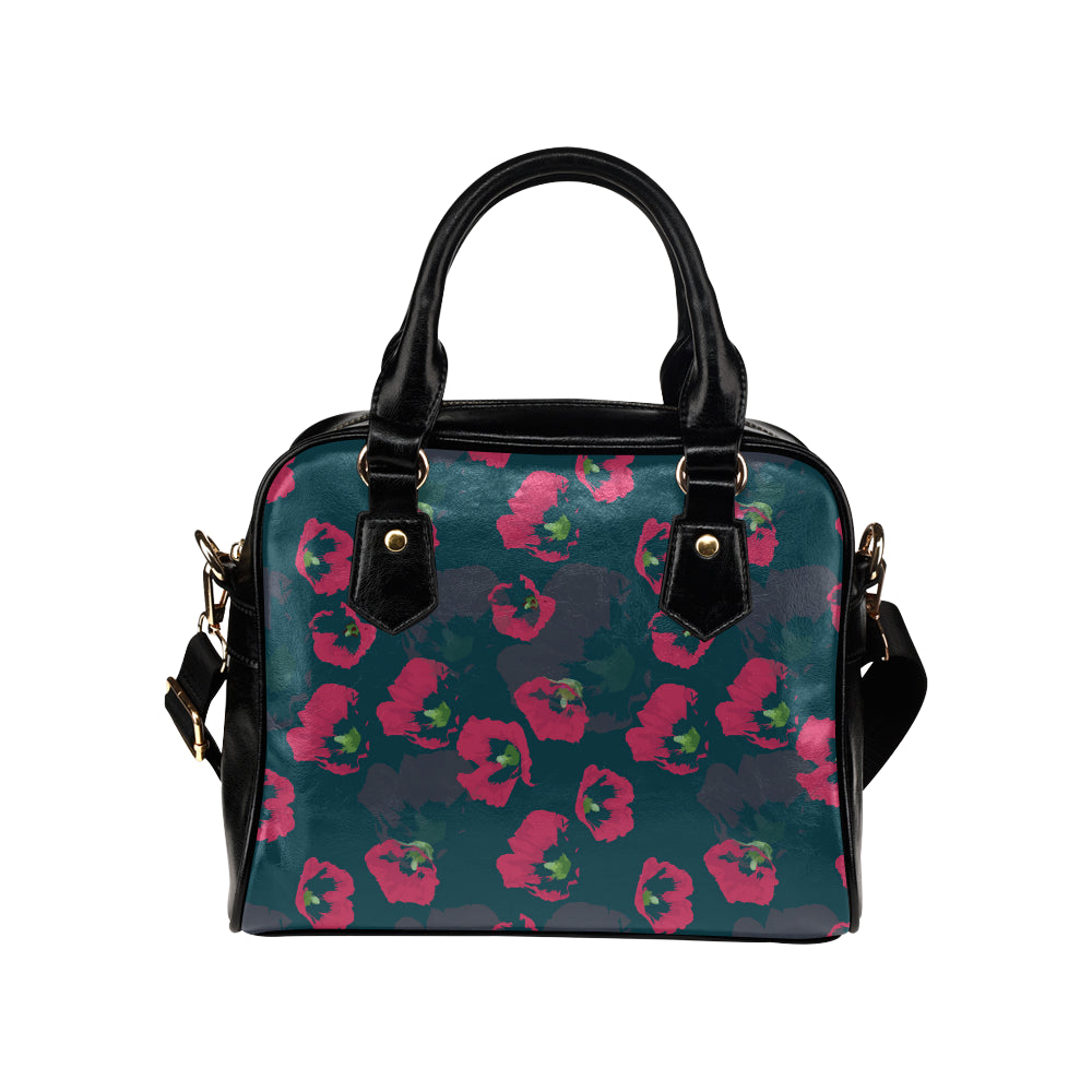 Morning Glory Pattern Print Design 01 Shoulder Handbag