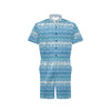 Wave Print Design LKS301 Men's Romper