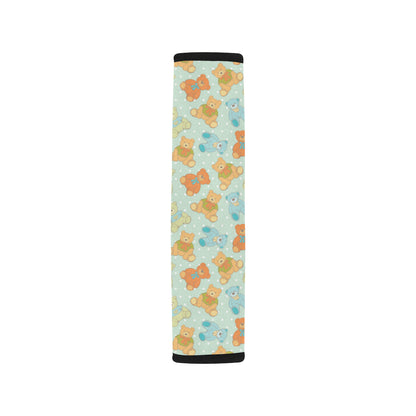 Bear Pattern Print Design 02 Car Seat Belt Cover