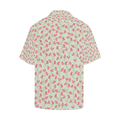 Sweet Pea Print Design LKS301 Men's Hawaiian Shirt